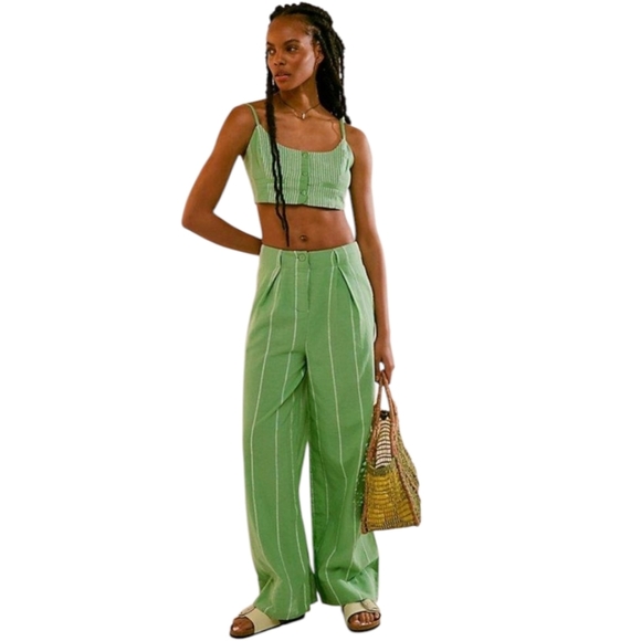 Free People Casual Friday Set In Blue NWOT - Picture 1 of 11